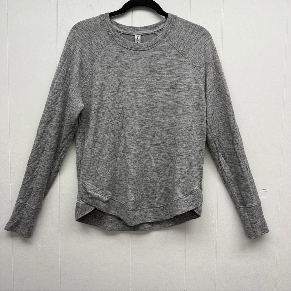 Athleta Mindset Heather Gray Sweatshirt Size M
